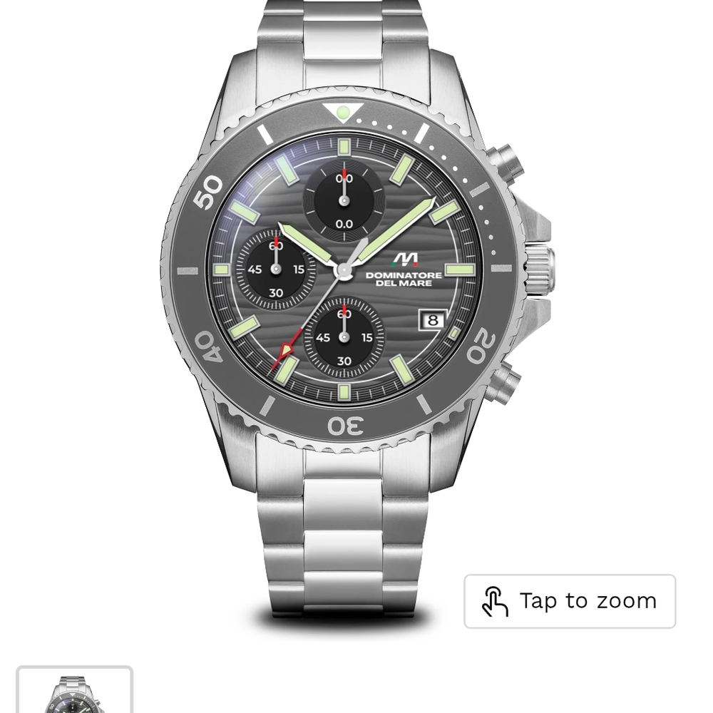 Dominatore del mare Viaggio steel men's chronograph dive wrist watch Gift